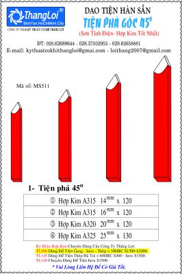 DAO TIỆN PHÁ GÓC 45 ĐỘ